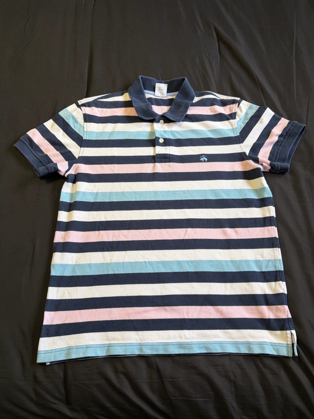 Brooks Brothers striped cotton polo shirt. 100% cotton!. Size L slim fit.